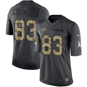 Commanders #83 Jamison Crowder Black Men's Stitched NFL Limited 2024 Salute to Service Jersey