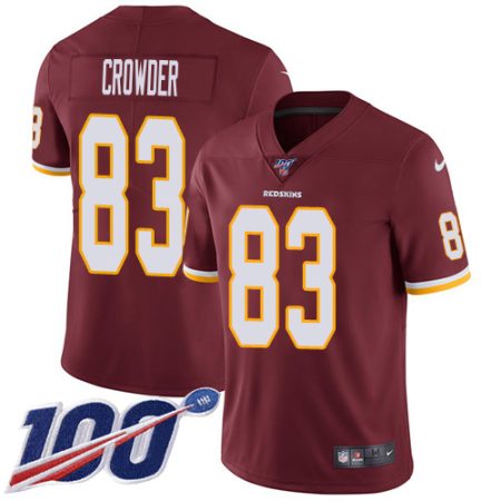 Commanders #83 Jamison Crowder Burgundy Red Team Color Men's Stitched NFL 100th Season Vapor Limited Jersey