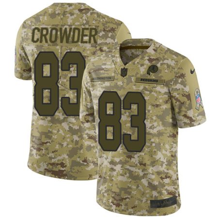 Commanders #83 Jamison Crowder Camo Men's Stitched NFL Limited 2024 Salute To Service Jersey