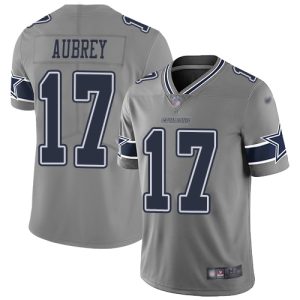 Cowboys #17 Brandon Aubrey Gray Men's Stitched NFL Limited Inverted Legend Jersey