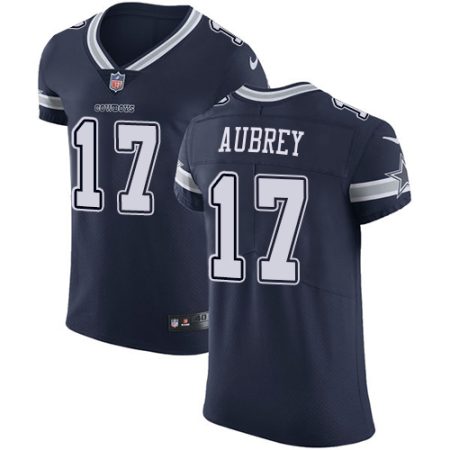 Cowboys #17 Brandon Aubrey Navy Blue Team Color Men's Stitched NFL Vapor Untouchable Elite Jersey