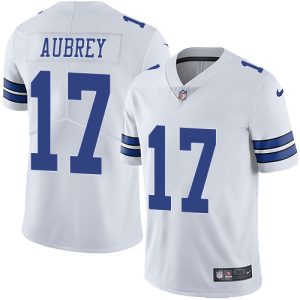 Cowboys #17 Brandon Aubrey White Men's Stitched NFL Vapor Untouchable Limited Jersey