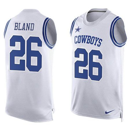 Cowboys #26 DaRon Bland White Team Color Men's Stitched NFL Limited Tank Top Jersey