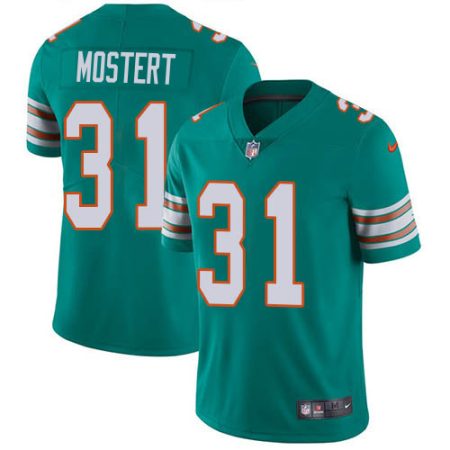 Dolphins #31 Raheem Mostert Aqua Green Alternate Men's Stitched NFL Vapor Untouchable Limited Jersey