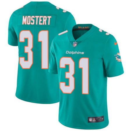 wholesale Dolphins #31 Raheem Mostert Aqua Green Team Color Men's Stitched NFL Vapor Untouchable Limited Jersey