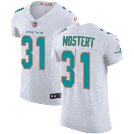 Dolphins #31 Raheem Mostert White Men's Stitched NFL Vapor Untouchable Elite Jersey