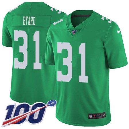 Eagles #31 Kevin Byard Green Men's Stitched NFL Limited Rush 100th Season Jersey