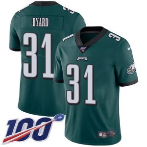 wholesale Eagles #31 Kevin Byard Green Team Color Men's Stitched NFL 100th Season Vapor Untouchable Limited Jersey