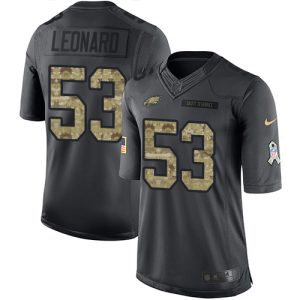 eagles #53 shaquille leonard black men's stitched nfl limited 2024 salute to service wholesale jersey