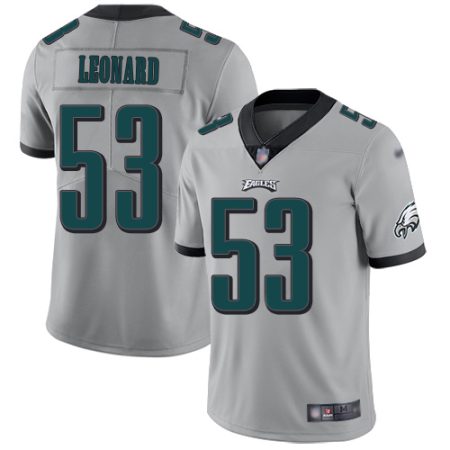 Eagles #53 Shaquille Leonard Silver Men's Stitched NFL Limited Inverted Legend Jersey