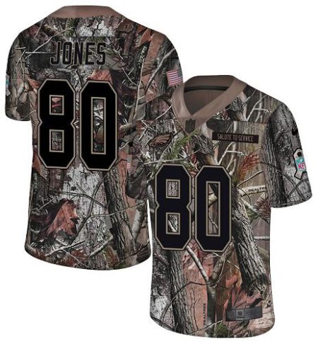 Eagles #80 Julio Jones Camo Men's Stitched NFL Limited Rush Realtree Jersey