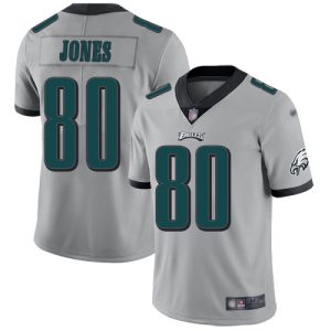 Eagles #80 Julio Jones Silver Men's Stitched NFL Limited Inverted Legend Jersey