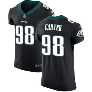 Eagles #98 Jalen Carter Black Alternate Men's Stitched NFL New Elite Jersey