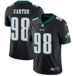 Eagles #98 Jalen Carter Black Alternate Men's Stitched NFL Vapor Untouchable Limited Jersey