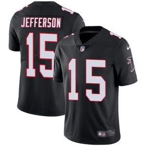 Falcons #15 Van Jefferson Black Alternate Men's Stitched NFL Vapor Untouchable Limited Jersey