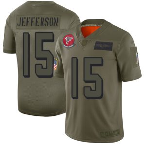 Falcons #15 Van Jefferson Camo Men's Stitched NFL Limited 2024 Salute To Service Jersey