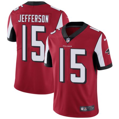 Falcons #15 Van Jefferson Red Team Color Men's Stitched NFL Vapor Untouchable Limited Jersey