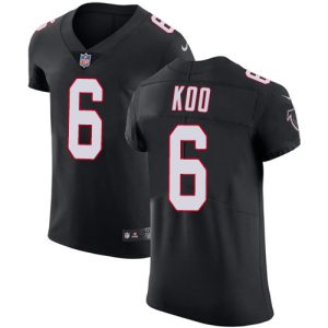 Falcons #6 Younghoe Koo Black Alternate Men's Stitched NFL New Elite Jersey