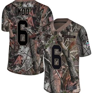 cheap Falcons #6 Younghoe Koo Camo Men's Stitched NFL Limited Rush Realtree Jersey