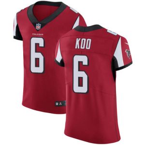 Falcons #6 Younghoe Koo Red Team Color Men's Stitched NFL Vapor Untouchable Elite Jersey