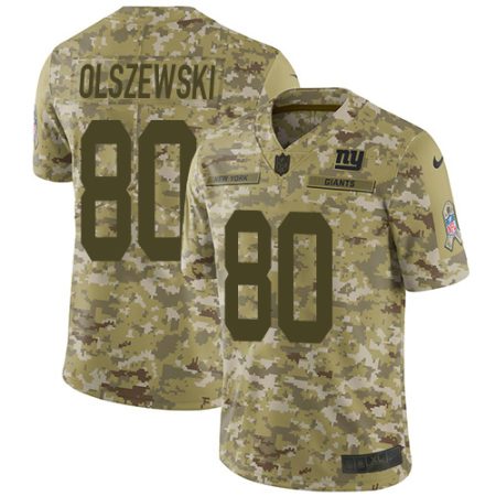 Giants #80 Gunner Olszewski Camo Men's Stitched NFL Limited 2024 Salute To Service Jersey