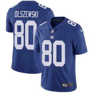 Giants #80 Gunner Olszewski Royal Blue Team Color Men's Stitched NFL Vapor Untouchable Limited Jersey