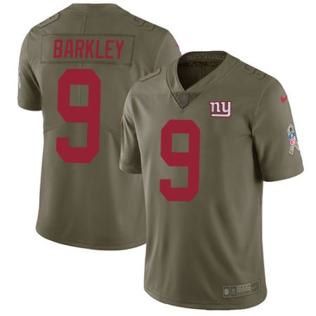 giants #9 matt barkley olive men's stitched nfl limited 2024 salute to service cheap jersey