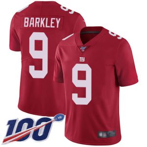 wholesale Giants #9 Matt Barkley Red Men's Stitched NFL Limited Inverted Legend 100th Season Jersey