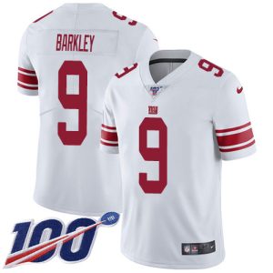 cheap Giants #9 Matt Barkley White Men's Stitched NFL 100th Season Vapor Untouchable Limited Jersey