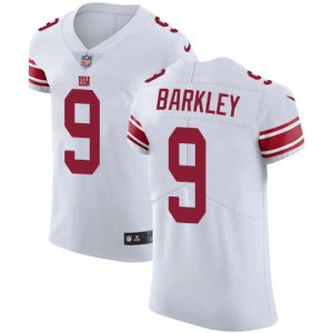 Giants #9 Matt Barkley White Men's Stitched NFL New Elite Jersey