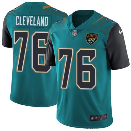 jaguars #76 ezra cleveland teal green team color men's stitched nfl vapor untouchable limited wholesale jersey