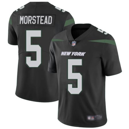 cheap Jets #5 Thomas Morstead Black Alternate Men's Stitched NFL Vapor Untouchable Limited Jersey