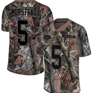 cheap Jets #5 Thomas Morstead Camo Men's Stitched NFL Limited Rush Realtree Jersey