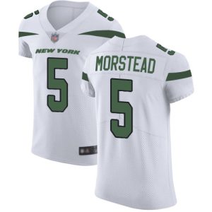 Jets #5 Thomas Morstead White Men's Stitched NFL Vapor Untouchable Elite Jersey