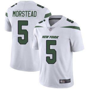 Jets #5 Thomas Morstead White Men's Stitched NFL Vapor Untouchable Limited Jersey