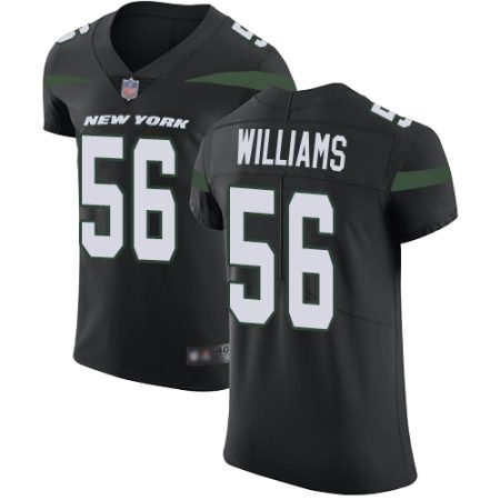 cheap Jets #56 Quincy Williams Black Alternate Men's Stitched NFL New Elite Jersey