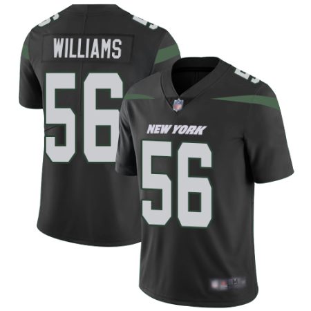 Jets #56 Quincy Williams Black Alternate Men's Stitched NFL Vapor Untouchable Limited Jersey