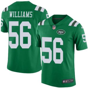 Jets #56 Quincy Williams Green Men's Stitched NFL Elite Rush Jersey