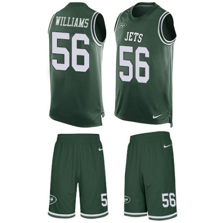 Jets #56 Quincy Williams Green Team Color Men's Stitched NFL Limited Tank Top Suit Jersey