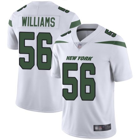 Jets #56 Quincy Williams White Men's Stitched NFL Vapor Untouchable Limited Jersey