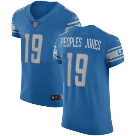 Lions #19 Donovan Peoples-Jones Blue Team Color Men's Stitched NFL Vapor Untouchable Elite Jersey