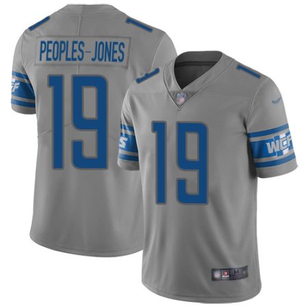 Lions #19 Donovan Peoples-Jones Gray Men's Stitched NFL Limited Inverted Legend Jersey