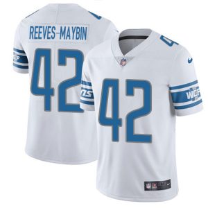 lions #42 jalen reeves-maybin white men's stitched nfl vapor untouchable limited wholesale jersey