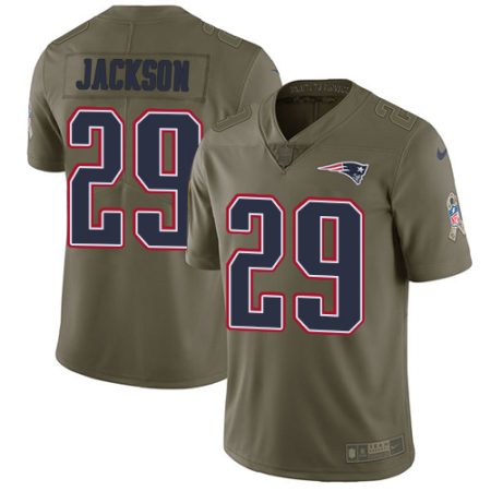 patriots #29 j.c. jackson olive men's stitched nfl limited 2024 salute to service cheap jersey