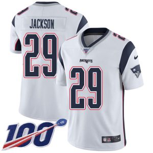 cheap Patriots #29 J.C. Jackson White Men's Stitched NFL 100th Season Vapor Limited Jersey