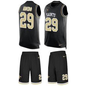 Saints #29 Paulson Adebo Black Team Color Men's Stitched NFL Limited Tank Top Suit Jersey