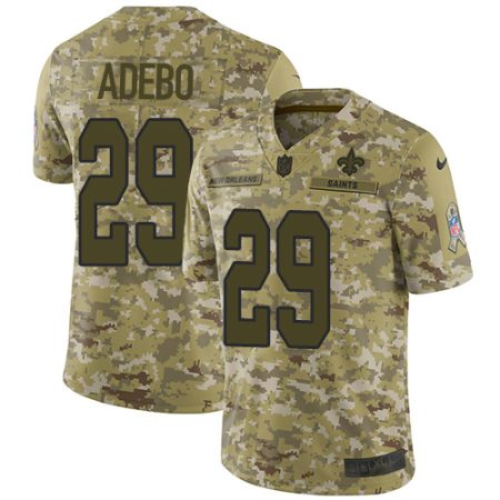 Saints #29 Paulson Adebo Camo Men's Stitched NFL Limited 2024 Salute To Service Jersey