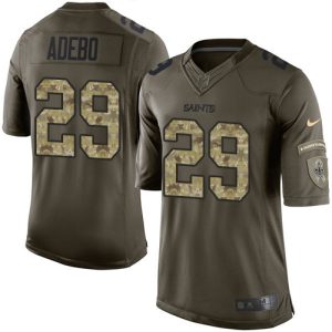 Saints #29 Paulson Adebo Green Men's Stitched NFL Limited 2024 Salute To Service Jersey