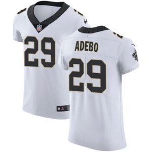 saints #29 paulson adebo white men's stitched nfl vapor untouchable elite wholesale jersey