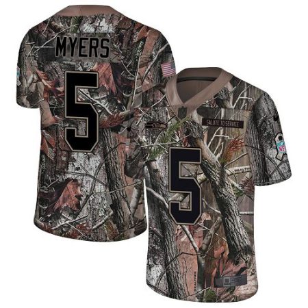 Seahawks #5 Jason Myers Camo Men's Stitched NFL Limited Rush Realtree Jersey